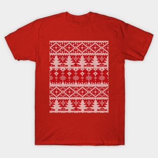 Beautiful Sweater Pattern, Perfect For Christmas And New Years', As Well As For A Party. T-Shirt